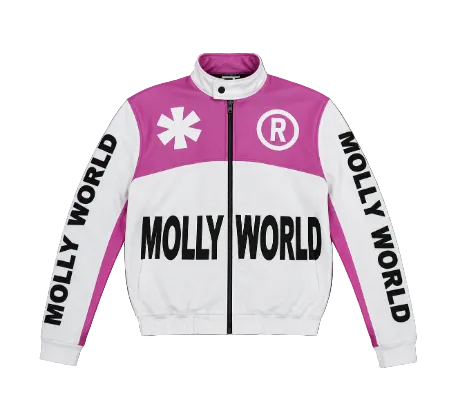 M0LLYW0RLD PINK LEATHER JACKET